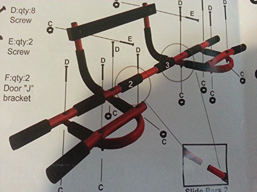 Pull Up Bar METRx 180 Door Way Pull Up Bar This home pull bar