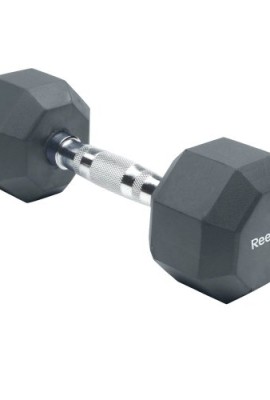 Reebok-Rubber-Hex-Dumbbell-20-Pounds-Charcoal-0