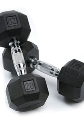SPRI-Deluxe-Rubber-Dumbbells-Sold-as-set-of-2-20-Pound-0