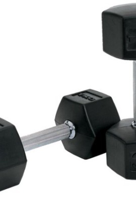 TKO-10-lb-SDS-Rubber-Hex-Dumbbell-0