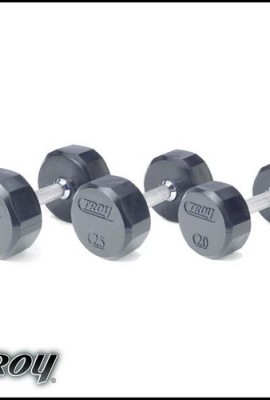 Troy-Barbell-TROY-TSD-055R-12-Sided-Rubber-Encased-Dumbbells-55-lb-Sold-Individually-0