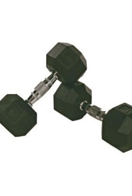 Troy-Barbell-VTX-8-Sided-Rubber-Encased-SDR-Dumbbell-with-Chrome-Steel-Contoured-Handle-35-Pounds-0