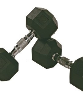 Troy-Barbell-VTX-8-Sided-Rubber-Encased-SDR-Dumbbell-with-Chrome-Steel-Contoured-Handle-8-Pounds-0