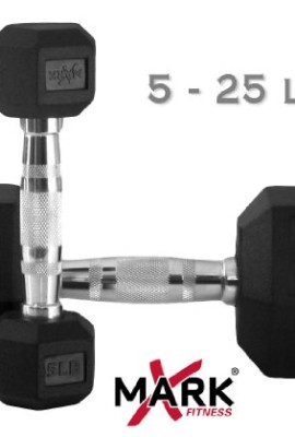 XMark-Fitness-Rubber-Hex-Dumbbell-Set-5-25-Pounds-0