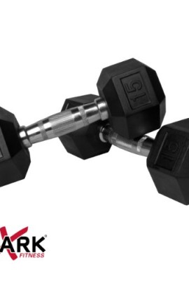 XMark-Pair-of-15-lb-Rubber-Hex-Dumbbells-XM-3301-15-P-0