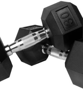 Xmark-Rubber-Hex-Dumbbell-Pair-5-Pounds-0