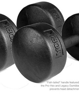 York-Barbell-45-lb-Legacy-Solid-Professional-Round-Dumbbells-0