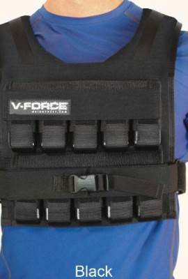 100-Lb-V-Force-Short-Weight-Vest-Black-Narrow-3-14-Overhead-Mobility-0