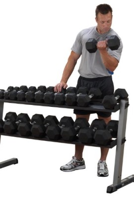 Body-Solid-GDR60-2-Tier-Horizontal-Dumbbell-Rack-0-0