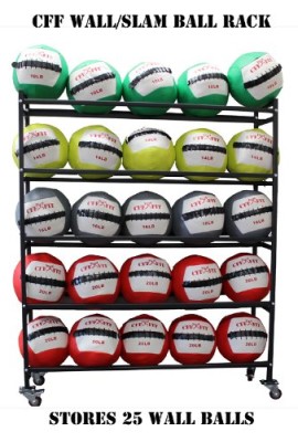 CFF-Five-Tier-Med-Ball-rack-Holds-up-to-25-WallSlam-balls-14-Cross-Training-gyms-0