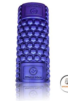 Muscle-Foam-Roller--Revolutionary-Textured-Grid-Exercises-Massages-Muscles-Super-High-Density-EVA-Provides-Deep-Tissue-Massage-for-Back-IT-Band-Legs-Arms-Perfect-for-Pilates-CrossFit-Yoga-Running-Phys-0-6
