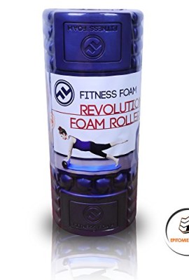Muscle-Foam-Roller--Revolutionary-Textured-Grid-Exercises-Massages-Muscles-Super-High-Density-EVA-Provides-Deep-Tissue-Massage-for-Back-IT-Band-Legs-Arms-Perfect-for-Pilates-CrossFit-Yoga-Running-Phys-0-7