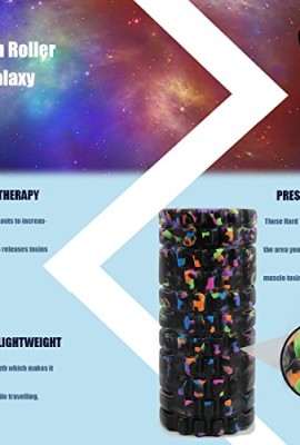 PROCIRCLE-Foam-Roller-Galaxy-13-High-Density-Massage-Muscle-Roller-Unique-Painting-Design-Perfect-for-Physical-Therapy-Myofascial-Release-100-Satisfaction-Guarantee-0-0