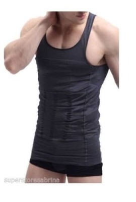 Pack-of-2-Burnn-Body-Shaper-Mens-Compression-Support-T-shirt-for-Men-Slimming-Shirt-Vest-Weight-Loss-Black-Large157323-0-1