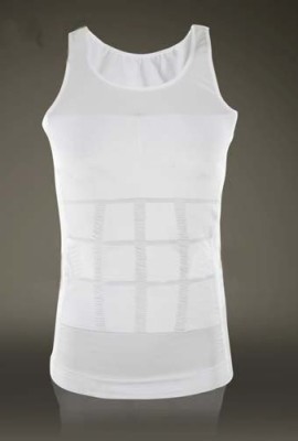 Pack-of-2-Burnn-Body-Shaper-Mens-Compression-Support-T-shirt-for-Men-Slimming-Shirt-Vest-Weight-Loss-White-XXLarge205425-0