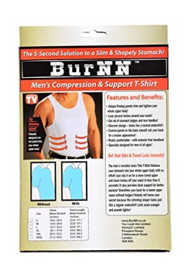 Pack-of-2-Burnn-Body-Shaper-Mens-Compression-Support-T-shirt-for-Men-Slimming-Shirt-Vest-Weight-Loss-White-XXLarge205425-0-4