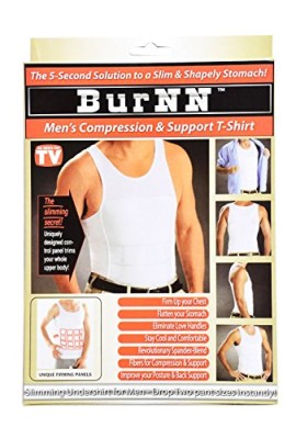 Pack-of-2-Burnn-Body-Shaper-Mens-Compression-Support-T-shirt-for-Men-Slimming-Shirt-Vest-Weight-Loss-White-XXLarge205425-0-5
