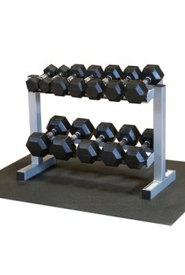 Powerline-PDR282X-RFWS-Dumbbell-Rack-with-Rubber-Dumbbells-0