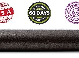 Premium-Foam-Roller-Bonus-E-Guide-with-Top-Foam-Rolling-Exercises-Black-Round-High-Density-Professional-Massage-Roller-Is-6-x-36-and-Made-in-USA-Buy-Now-to-Alleviate-Pain-in-All-Body-Areas-0-0