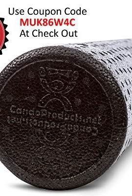 Premium-Foam-Roller-Bonus-E-Guide-with-Top-Foam-Rolling-Exercises-Black-Round-High-Density-Professional-Massage-Roller-Is-6-x-36-and-Made-in-USA-Buy-Now-to-Alleviate-Pain-in-All-Body-Areas-0-1
