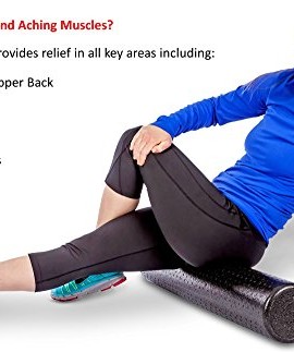 Premium-Foam-Roller-Bonus-E-Guide-with-Top-Foam-Rolling-Exercises-Black-Round-High-Density-Professional-Massage-Roller-Is-6-x-36-and-Made-in-USA-Buy-Now-to-Alleviate-Pain-in-All-Body-Areas-0-3