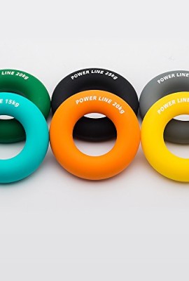SMARTFLY-Six-Colors-Silicon-Ring-Hand-Grip-Trainer-for-Forearm-Hand-and-Finger-Strength-Extension-CrushingPinch-Grip-Training-SolutionColor-Yellow15kg-0-1