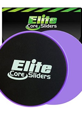 2-Core-Sliders-1-Rated-Gliding-Discs-for-Exercise-on-Amazon-Dual-Sided-for-Use-on-Carpet-or-Hardwood-Floors-Very-Effective-Core-Trainer-and-Abdominal-Exercise-EquipmentPurple-0