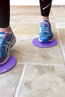 2-Core-Sliders-1-Rated-Gliding-Discs-for-Exercise-on-Amazon-Dual-Sided-for-Use-on-Carpet-or-Hardwood-Floors-Very-Effective-Core-Trainer-and-Abdominal-Exercise-EquipmentPurple-0-4