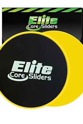 2-Core-Sliders-1-Rated-Gliding-Discs-for-Exercise-on-Amazon-Dual-Sided-for-Use-on-Carpet-or-HardwoodYellow-0