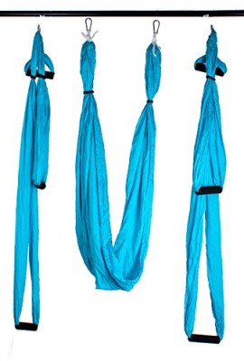 AGPtEK-Deluxe-Aerial-Yoga-Hammock-Yoga-Inversion-Sling-Trapeze-for-Aerial-Yoga-Flying-Antigravity-Blue-0