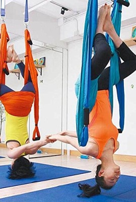 AGPtEK-Deluxe-Aerial-Yoga-Hammock-Yoga-Inversion-Sling-Trapeze-for-Aerial-Yoga-Flying-Antigravity-Blue-0-3