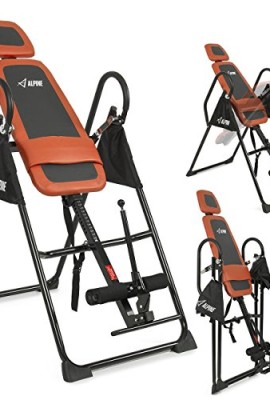 ALPINE-Pro-Deluxe-Inversion-Table-Exercise-Back-Reflexology-Foldable-Orange-0