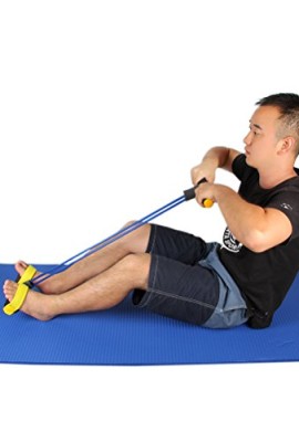Antaprcis-Fitness-Leg-Step-Spring-Exerciser-with-Handle-Resistance-Band-Gym-Equipment-Blue-0-5