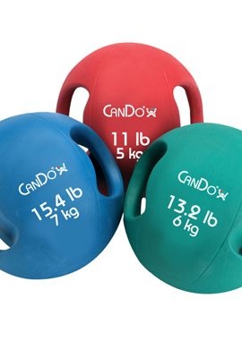 CanDo-Molded-Dual-Handle-Medicine-Ball-88-lb-4-kg-Yellow-0