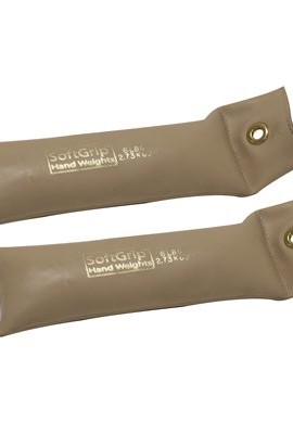 CanDo-SoftGrip-Hand-Weight-6-lb-Tan-pair-0