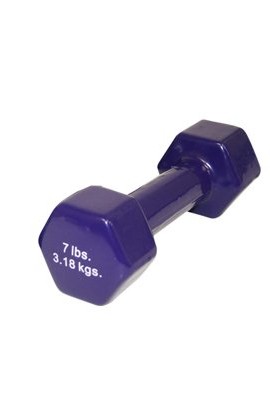 CanDo-vinyl-coated-dumbbell-7-lb-Purple-each-0