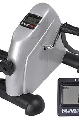 Triprel-Inc-Portable-Arm-Leg-Pedal-Exerciser-Portable-Mini-Exercise-Machine-Silver-0